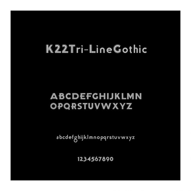 K22Tri-LineGothic