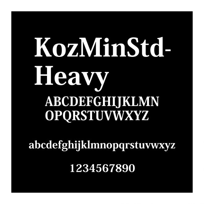 KozMinStd-Heavy