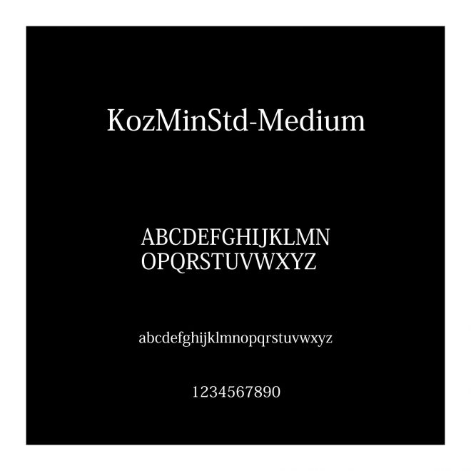 KozMinStd-Medium
