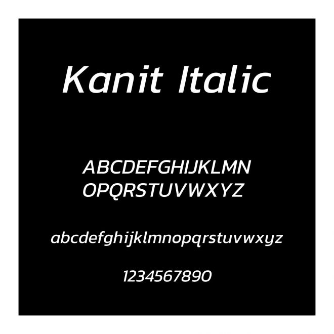 Kanit Italic
