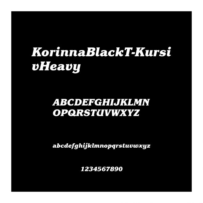 KorinnaBlackT-KursivHeavy