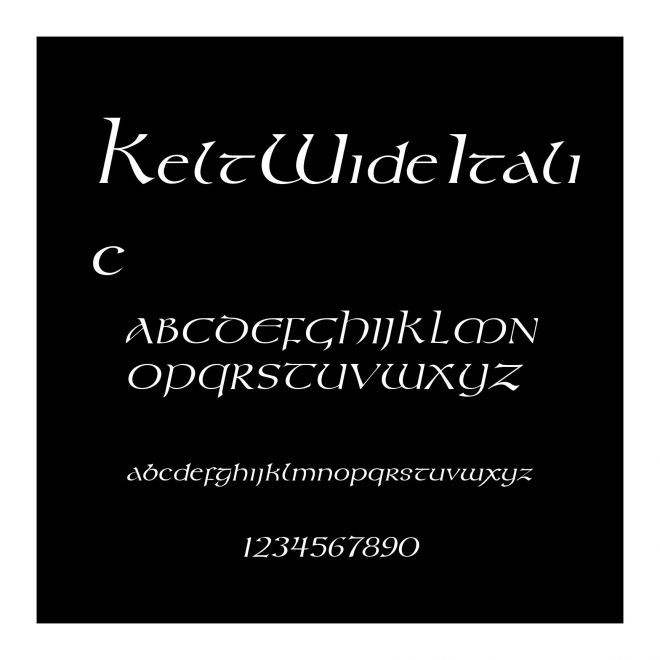 KeltWideItalic