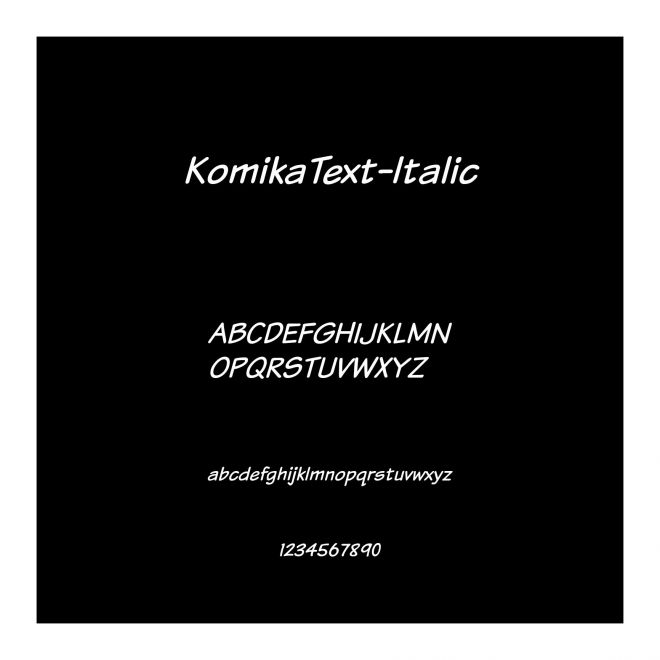 KomikaText-Italic