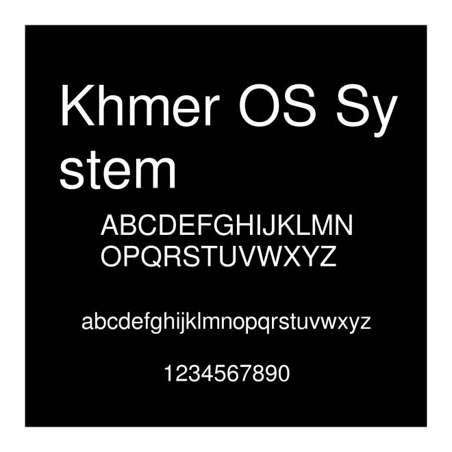 Khmer OS System