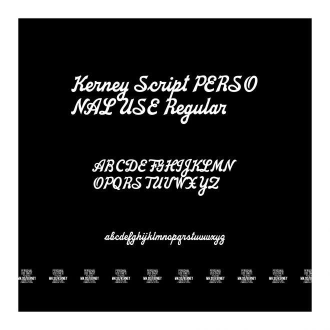 Kerney Script PERSONAL USE Regular