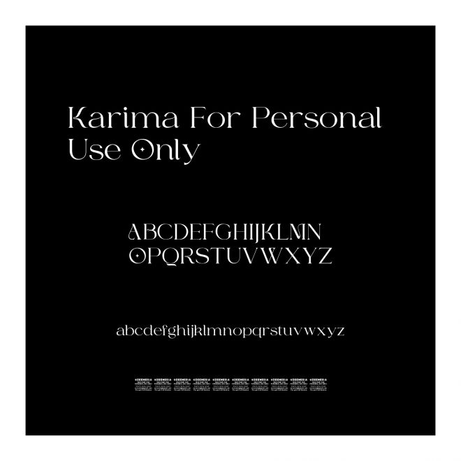 Karima For Personal Use Only