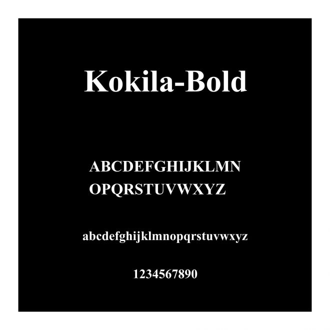 Kokila-Bold