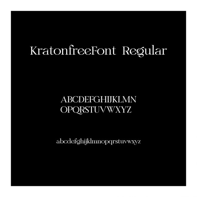 KratonfreeFont-Regular