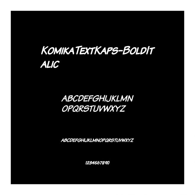 KomikaTextKaps-BoldItalic