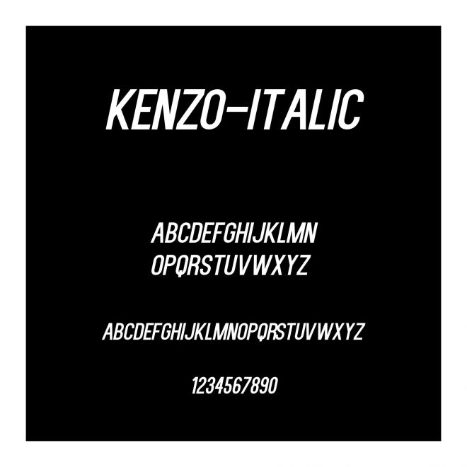 Kenzo-Italic