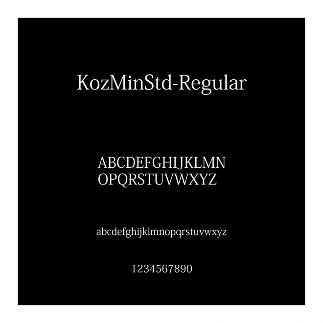 KozMinStd-Regular