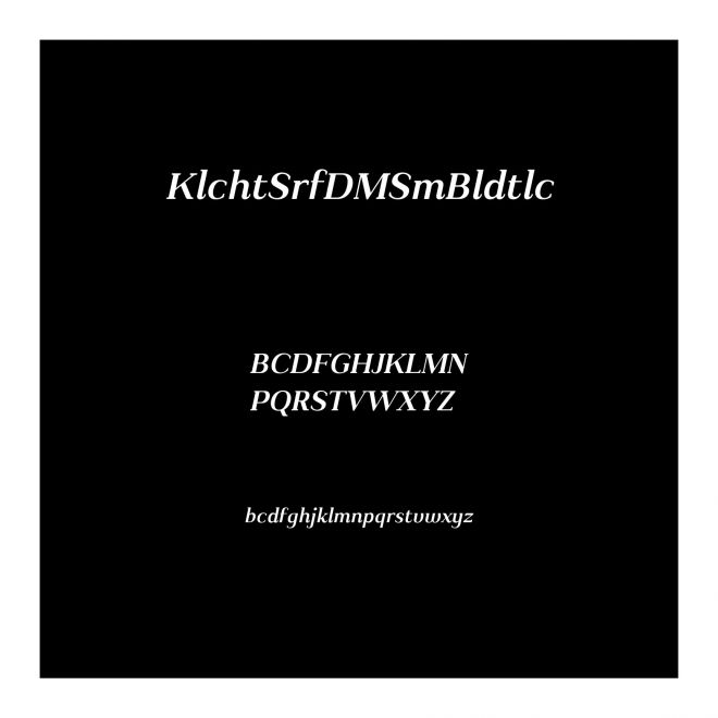 Kulachat Serif DEMO SemiBold Italic