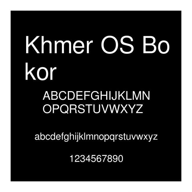 Khmer OS Bokor