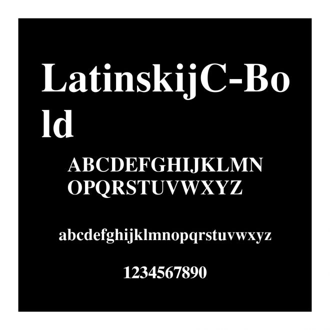 LatinskijC-Bold