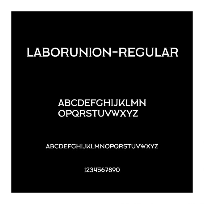 LaborUnion-Regular
