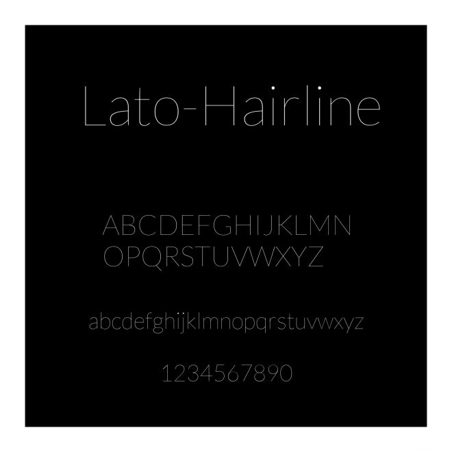 Lato-Hairline