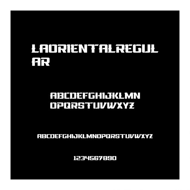 LaOrientalRegular
