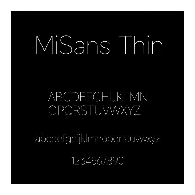 MiSans Thin