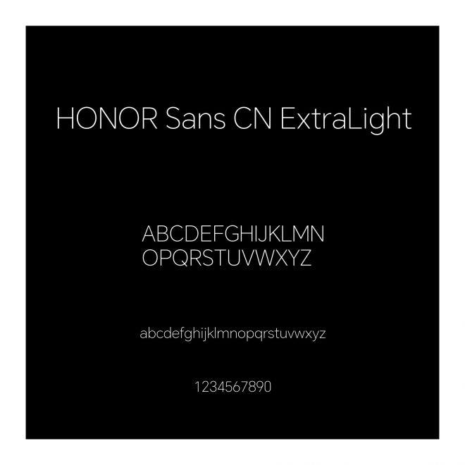 HONOR Sans CN ExtraLight