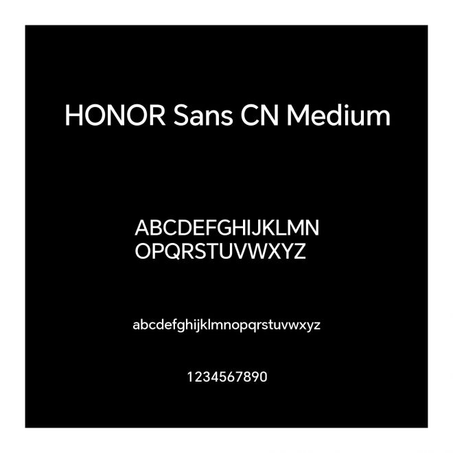 HONOR Sans CN Medium