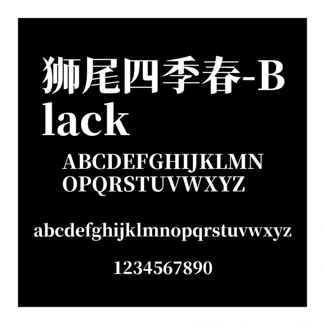 獅尾四季春-Black