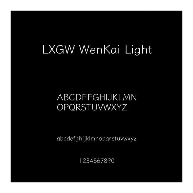 LXGW WenKai Light