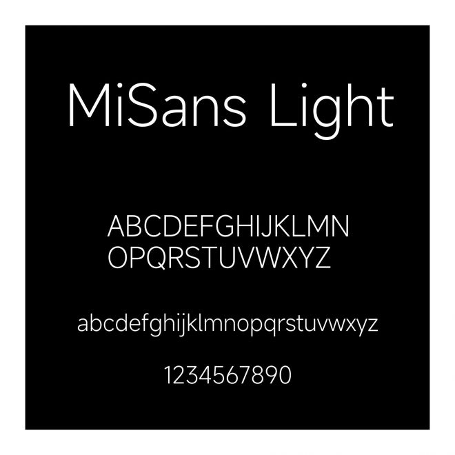 MiSans Light