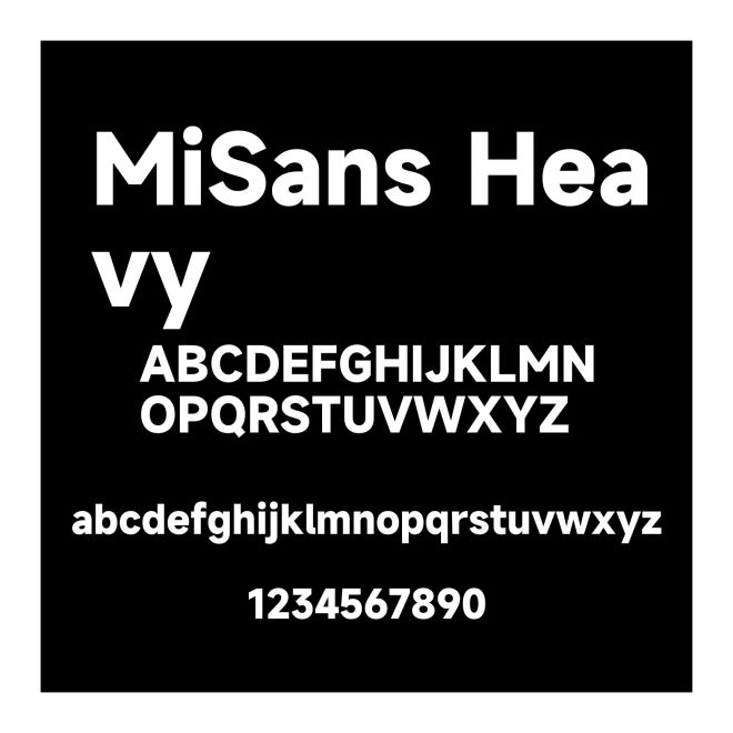MiSans Heavy