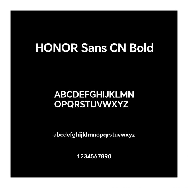 HONOR Sans CN Bold