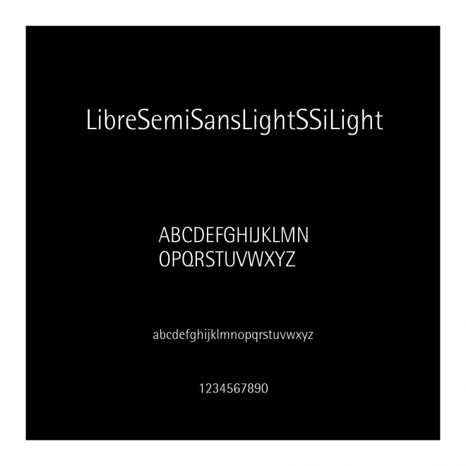 LibreSemiSansLightSSiLight