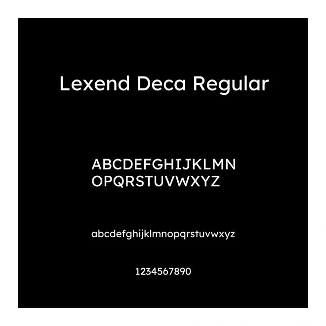 Lexend Deca Regular