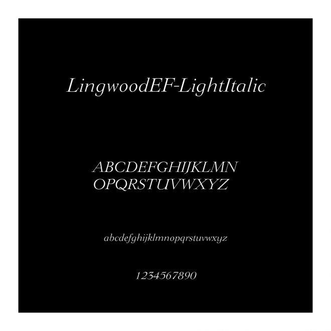 LingwoodEF-LightItalic