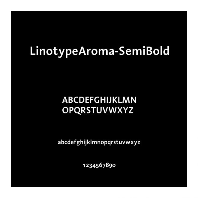 LinotypeAroma-SemiBold