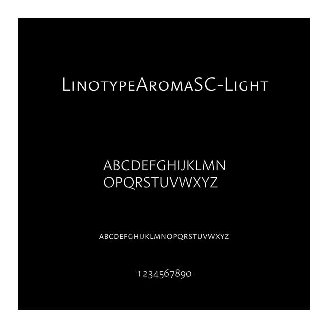 LinotypeAromaSC-Light