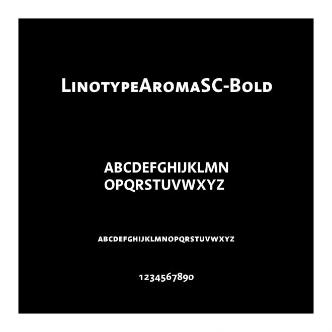 LinotypeAromaSC-Bold