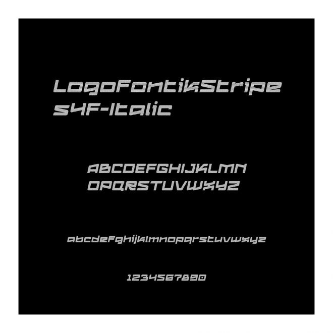 LogofontikStripes4F-Italic