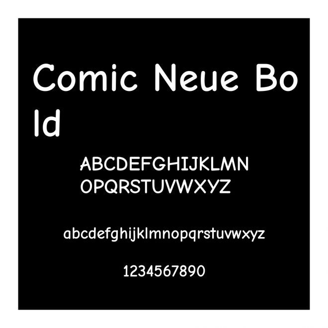 Comic Neue Bold