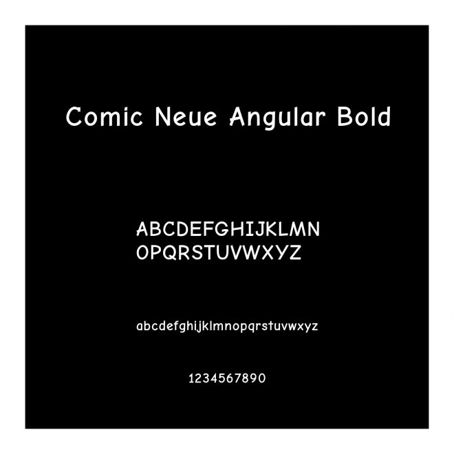 Comic Neue Angular Bold