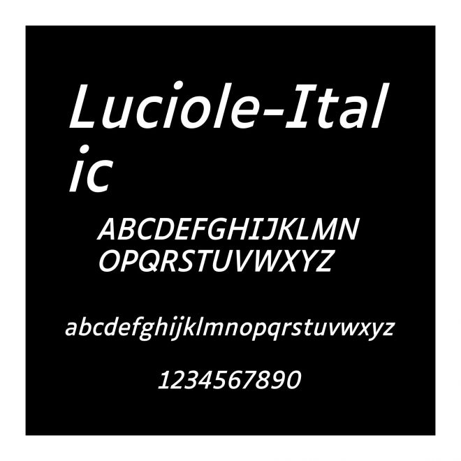 Luciole-Italic