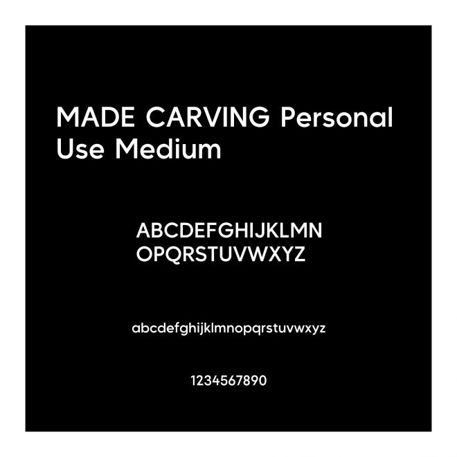 MADE CARVING Personal Use Medium