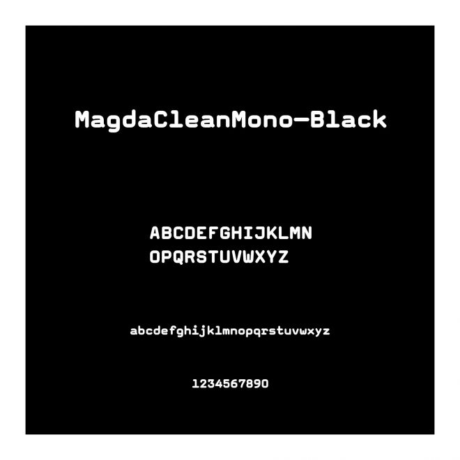 MagdaCleanMono-Black