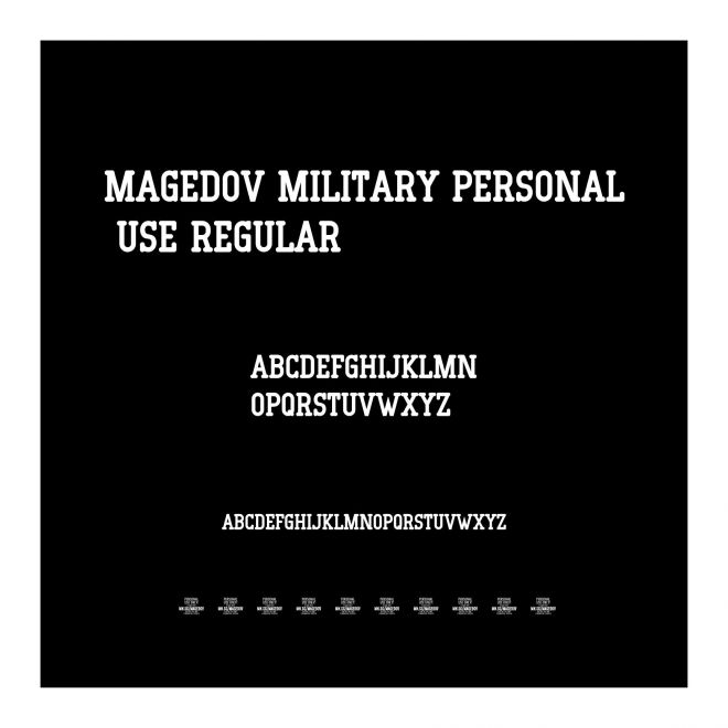Magedov Military PERSONAL USE Regular