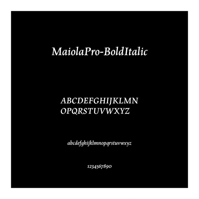 MaiolaPro-BoldItalic