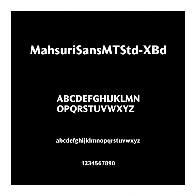 MahsuriSansMTStd-XBd