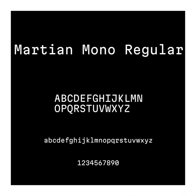 Martian Mono Regular