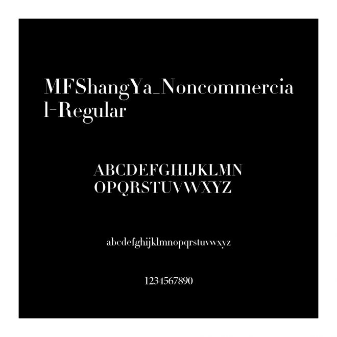 MFShangYa_Noncommercial-Regular