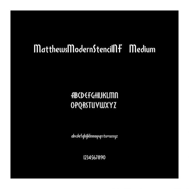 MatthewsModernStencilNF  Medium