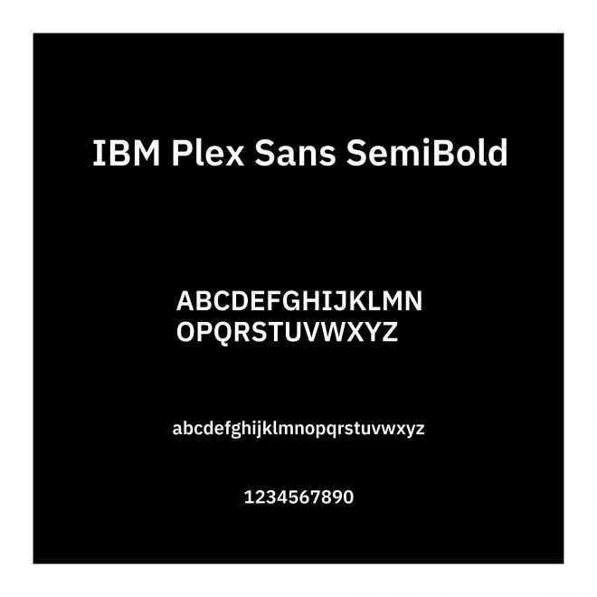 IBM Plex Sans SemiBold
