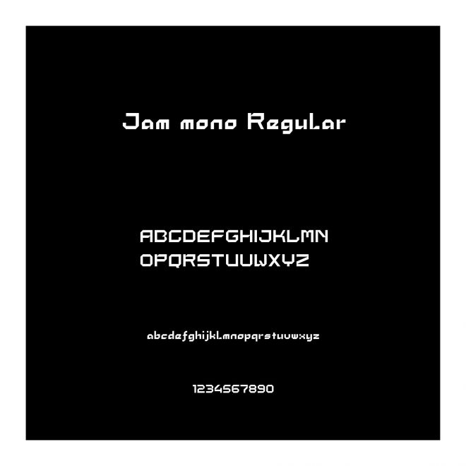 Jam mono Regular