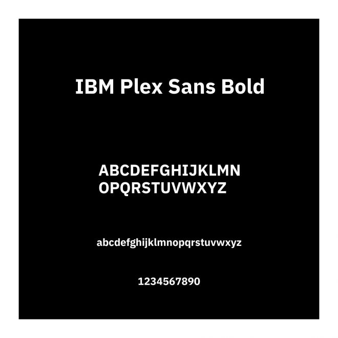 IBM Plex Sans Bold